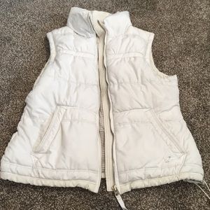 White puffer Vest